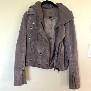 Blank NYC Gray Leather Jacket